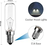 SCNNC Cooker Hood Light Bulbs 220V 40W E14 2700K Warm White 2 Pack view 3