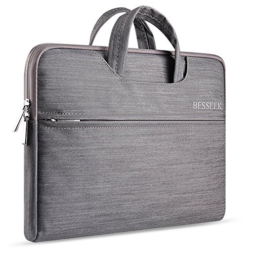 Besseek denim fabric laptop briefcases with handle for …