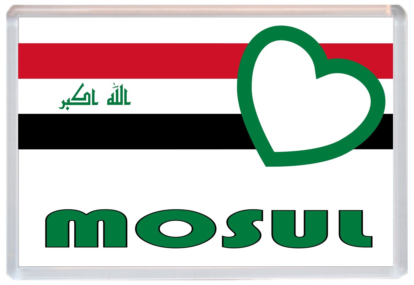 Mosul - Irak/pabellón iraquí pueblos amor y ciudades - Jumbo imán ...