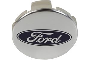 Ford 2015-2025 OEM Genuine 2.5in Diameter Chrome Center Cap with Blue Oval Ford Logo FL3Z-1130-K