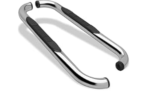 BETTER AUTOMOTIVE Side Steps Running Boards for 1999-2016 Ford F250 / F350 / F450 / F550 Super Duty Regular Cab Truck Pickup 3” Stainless Steel Side Bars Nerf Bars