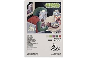 Kvsyaw MF DOOM Posters Mm... Food Poster Print Poster Home Bathroom Bedroom Office Living Room Decor Canvas Poster Unframe:12x18inch(30x45cm)