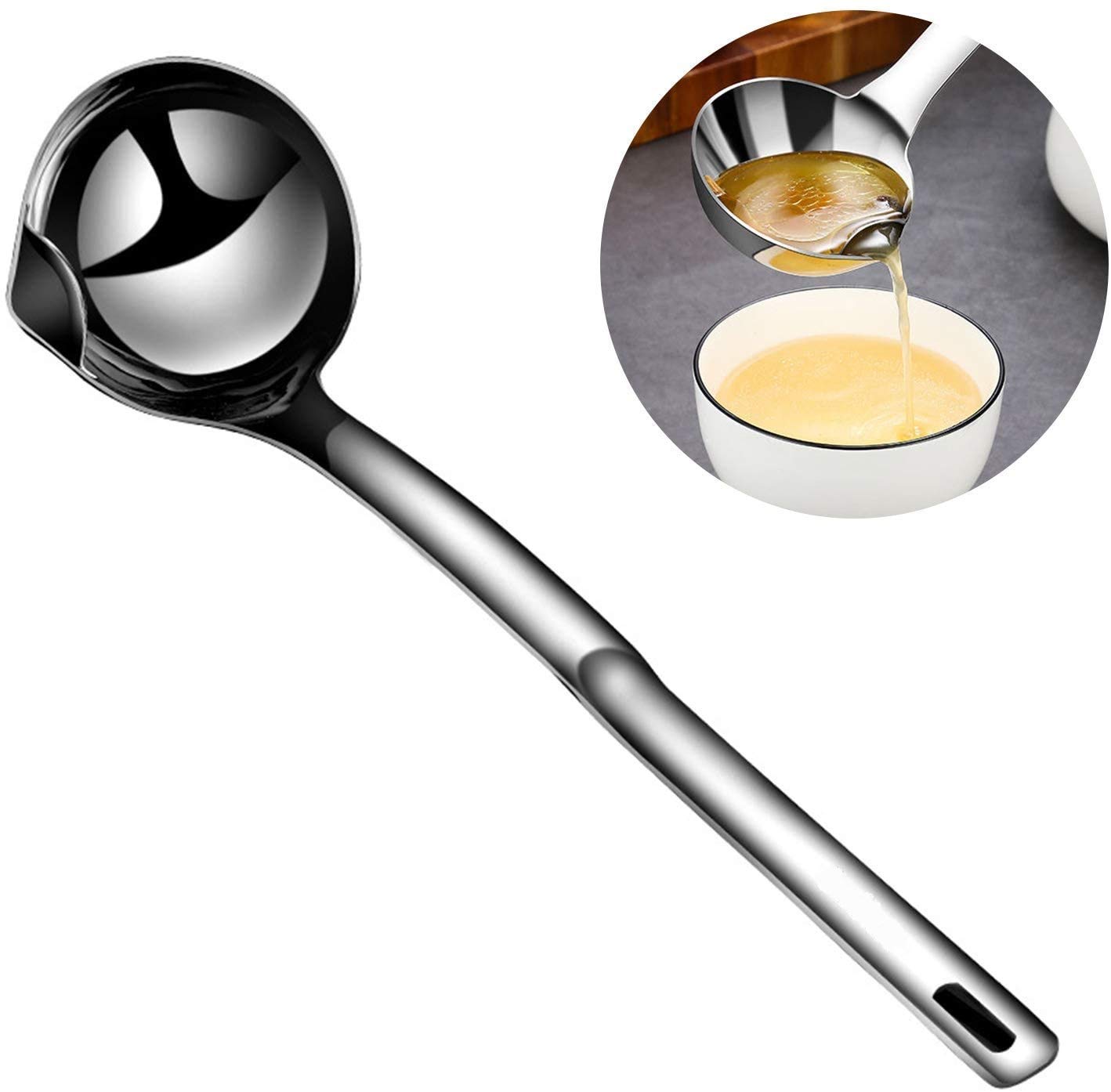 Buy NILKANTH Stainless Steel Oil Soup Separator Spoon, Oil Filter