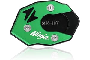 LANQIAN Motorcycle Side Stand Kickstand Enlarge for Ninja 650 2016-2023 for Ninja H2 SX 2017-2023 Green