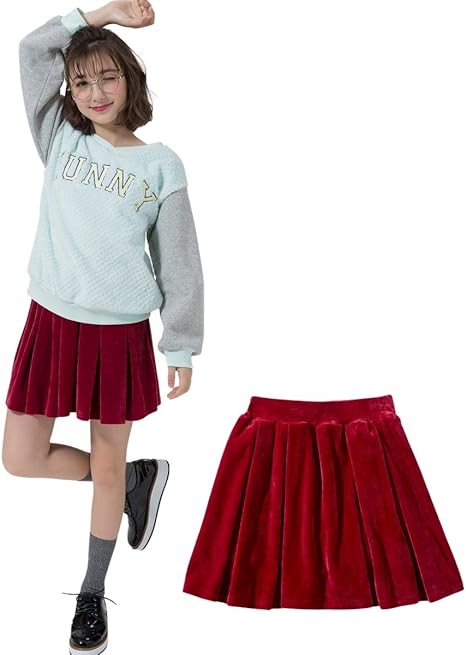 Amazon Nissen ニッセン スカート あったかベロアパンツインスカート 女の子 子供服 ジュニア服 ワイン 140 スカート 通販
