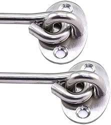 SQXBK 2PCS 3 Inch Cabin Hook Eye Latch Wind-Proof