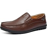 Go Tour Men’s Casual Leather Fashion Slip-on Loafers Shoes