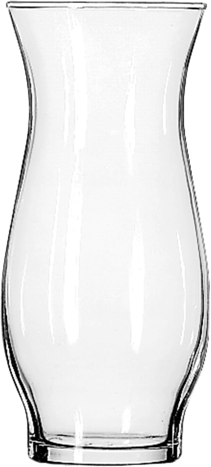 Libbey Hurricane Vase, 6-1/2-Inch, Clear, Set of 6