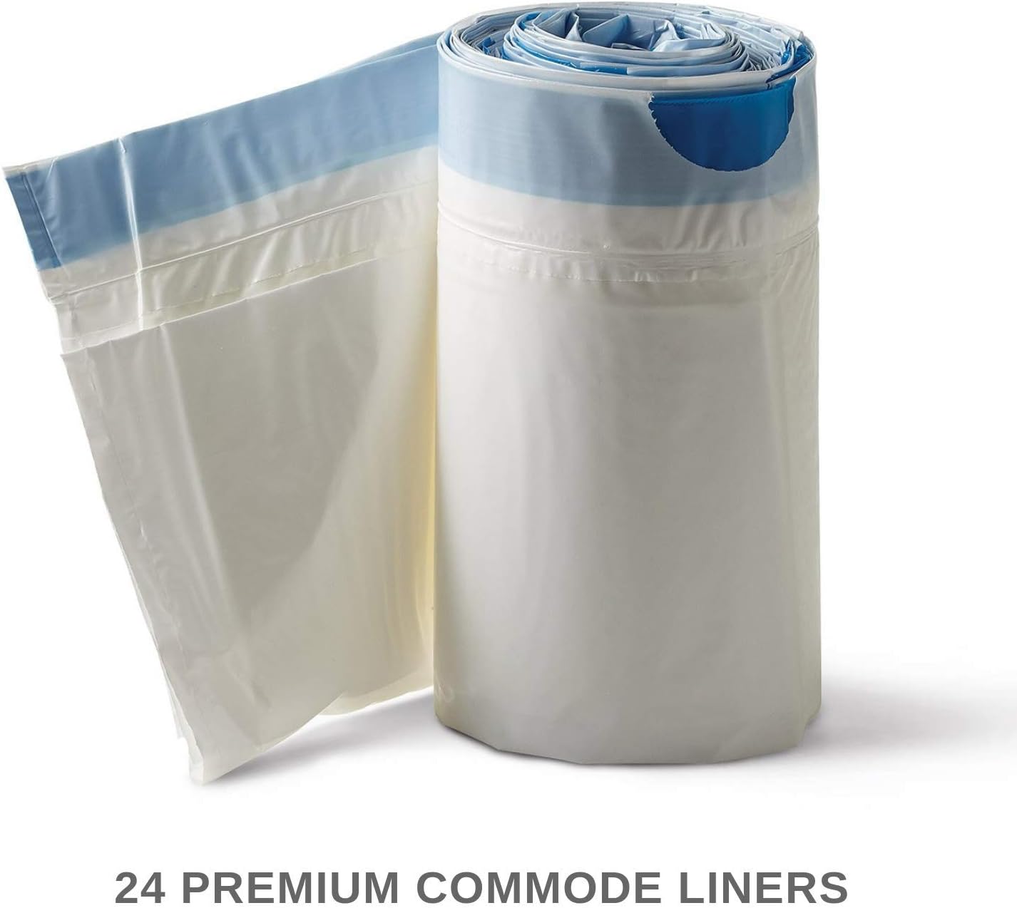 Ultra-Absorbent Disposable Commode Liners (20 Fl Oz Absorbency) | Extra Thick Leak-Proof Bags for Bedroom and Bathroom Toilets, Commodes and Buckets – Elderly, Sick, Nurses & Caregivers – 24 Pack: Health & Personal Care