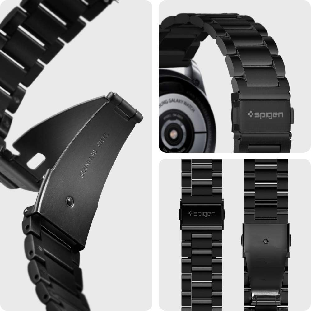 Spigen Modern Fit Titanium Stainless Steel Metal Band Strap Compatible with Samsung Galaxy Watch 7/6/5/4/FE (44/40mm) - Image 4