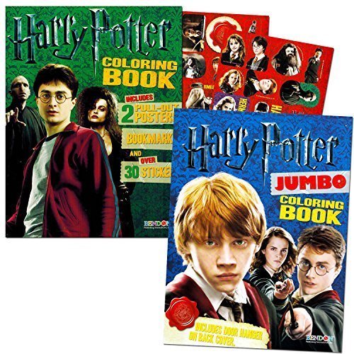 Harry Potter Party Favors Super Set -- 6 Premium Harry Potter Bookmarks with Tassel and Metal Pendant (Harry Potter Party Supplies)
