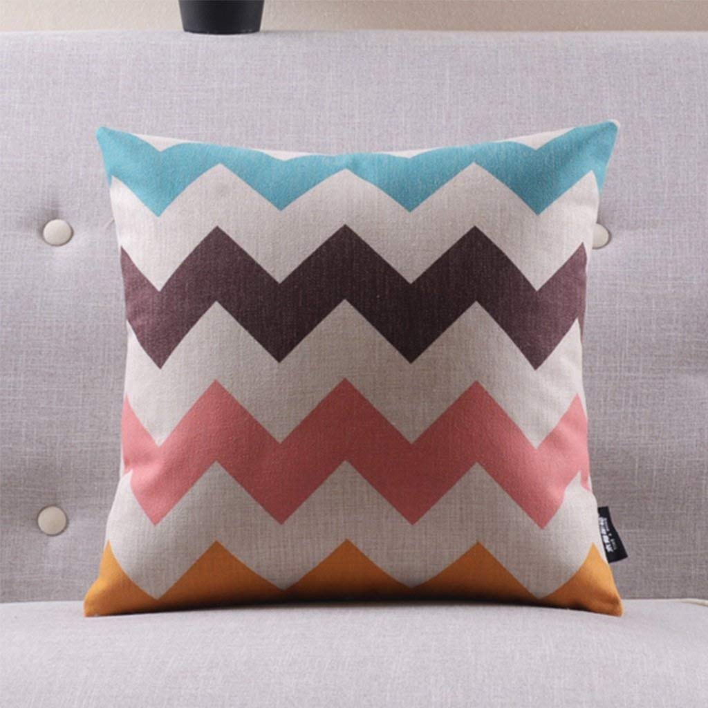 Soft Decorative Pillow Covers Stripe Pattern Couch Cushion Office