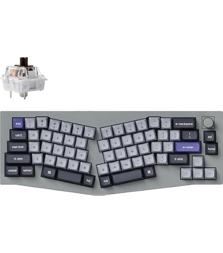 美品 Keychron Q8 Silver Gray アリス配列 有線接続のみ Amazon.com: Keychron Q8 Wired Custom Mechanical Keyboard, 65