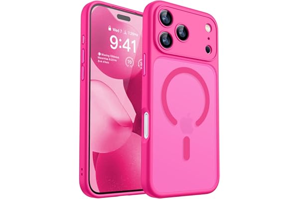 CANSHN Magnetic Compatible with iPhone 17 Pro Max Case, Upgraded [Full Camera Protection] [Compatible with Magsafe] [Transluc