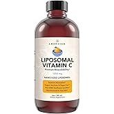 AMANDEAN Liposomal Vitamin C 1000mg. Liquid VIT C Supplement. Immune Support, Skin Health, Collagen Production. Fast Absorbing Antioxidant Delivery. Quali-C, Soy-Free, Vegan, Non-GMO.