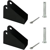 Homend 2Pcs Black Heavy Duty Steel Mounting Brackets for Linear Actuator 1Pair
