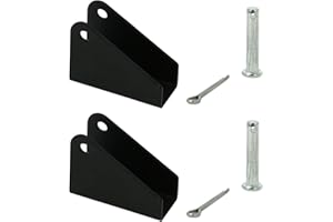 Homend 2Pcs Black Heavy Duty Steel Mounting Brackets for Linear Actuator 1Pair