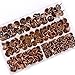 Hilitchi 280-Pieces [4-Size] Tacks Bronze Nail Pins Upholstery Nail Tacks Furniture Thumb Tack Pins Assortment Kit - Size Include: 7/16'' 9/16'' 5/8'' 3/4'' (Red Copper)