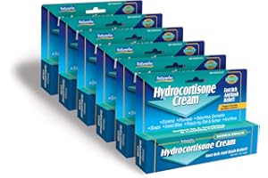 Natureplex Hydrocortisone 1% Cream 1.0 oz (Pack of 6) – Anti-Itch Maximum Strength, Relief for Hives, Rash, Mosquito/Bug Bites, Eczema, Psoriasis, and Poison Ivy – Topical Ointment – Made in USA