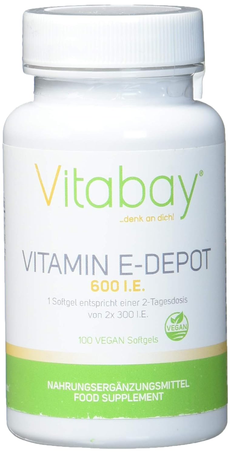 Vitamin E 600 DEPOT DAlpha Tocopherol Hochdosiert 300 I.E. pro Tag