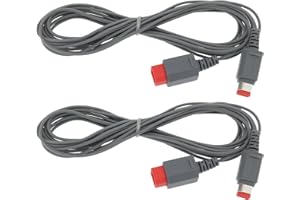 eMagTech 2Pcs 3m Sensor Bar Extension Cable Compatible with Wii Compatible with Wii U Controller Console