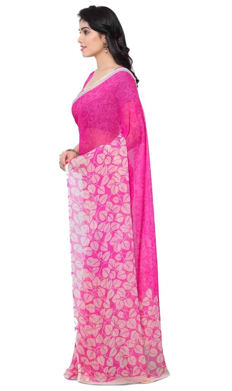 vaamsi chiffon saree with blouse piece