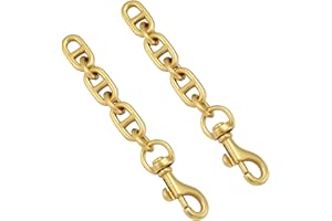 Anbys 2pcs Purse Strap Extender Bag Extender Chain Oblong Shape Replacement Purse Chain Extender Bag Charms for Crossbody Bag Purse Shoulder Handbags(Antique Gold)