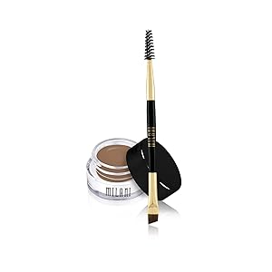 Milani Stay Put Brow Color - Medium Brown (0.09 Ounce) Vegan, Cruelty-Free Eyebrow Color that Fills and Shapes Brows