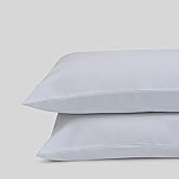 Fabdreams 100% Organic Cotton King Pillow Case Set | California King Size Pillow Case Set | 400 Thread Count | GOTS Certified | Long Staple Cotton | Soft Silky Shiny | 20" x 40" | White