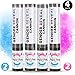 Baby Gender Reveal Powder Cannons | Features More Powder for Ultimate Burst and Gift Ready Packaging | Set of 4 Party Poppers (2 Pink, 2 Blue) | Boy or Girl Gender Reveal Party Supplies