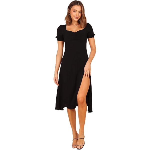 Petal & Pup Franklin Dress - Black Floral 4 at Amazon Women's Clothing store