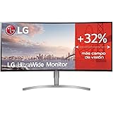 LG 38WK95C-W - Monitor Profesional Curvo UltraWide WQHD+ de 95 cm (38") con Panel IPS (3840 x 1600, 21:9, 300 cd/m²…