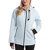 Spyder Womens Softshell Jacket - Lightweight Terry Fleece Hoodies for Women Water Resistant Zip Up Womens Windbreaker Jacket