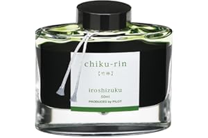 Pilot Iroshizuku Fountain Pen Ink - 50 ml Bottle - Chiku-rin Bamboo Forest (Yellow Green) (japan import)