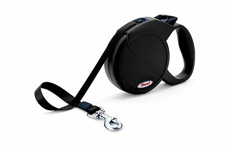 flexi Hundeleine Classic Compact 1, Länge 5m bis 15 kg, schwarz