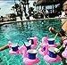 12 Pack Inflatable Flamingo Pool Float Drink Holder Pool Floats Toy for Flamingo Party Supplies, Kids Bath Toys