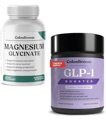 Amazon.com: ColonBroom GLP-1 Weight Management Supplement for Women & Men  (60 Capsules) & Mushroom Complex, Powerful Mushroom Blend (60 Capsules)