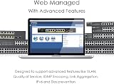 Zyxel GS1900-24HP Managed Gigabit Ethernet PoE+ Network Switch 24 Port 1U view 3
