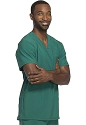 Infinity Cherokee V- Neck Men's Scrub Top with Rib