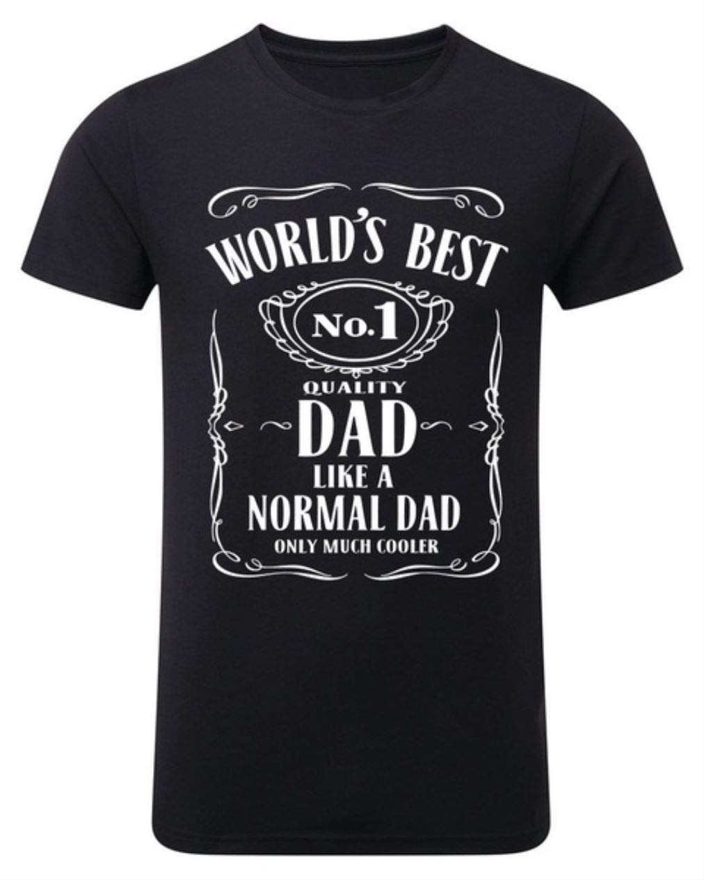 World Meilleur Papa Hommes T Shirt Cadeau D'anniversaire Papa Cadeau