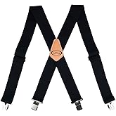 MELOTOUGH Men's Suspenders w/Clip Heavy Duty suspenders for men Big and Tall Work suspenders for Jeans