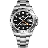 Pagani Design Watches for Men Automatic Mechanical GMT 42mm Sport Waterproof Stainless Steel Sapphire Glass Wrist Watch