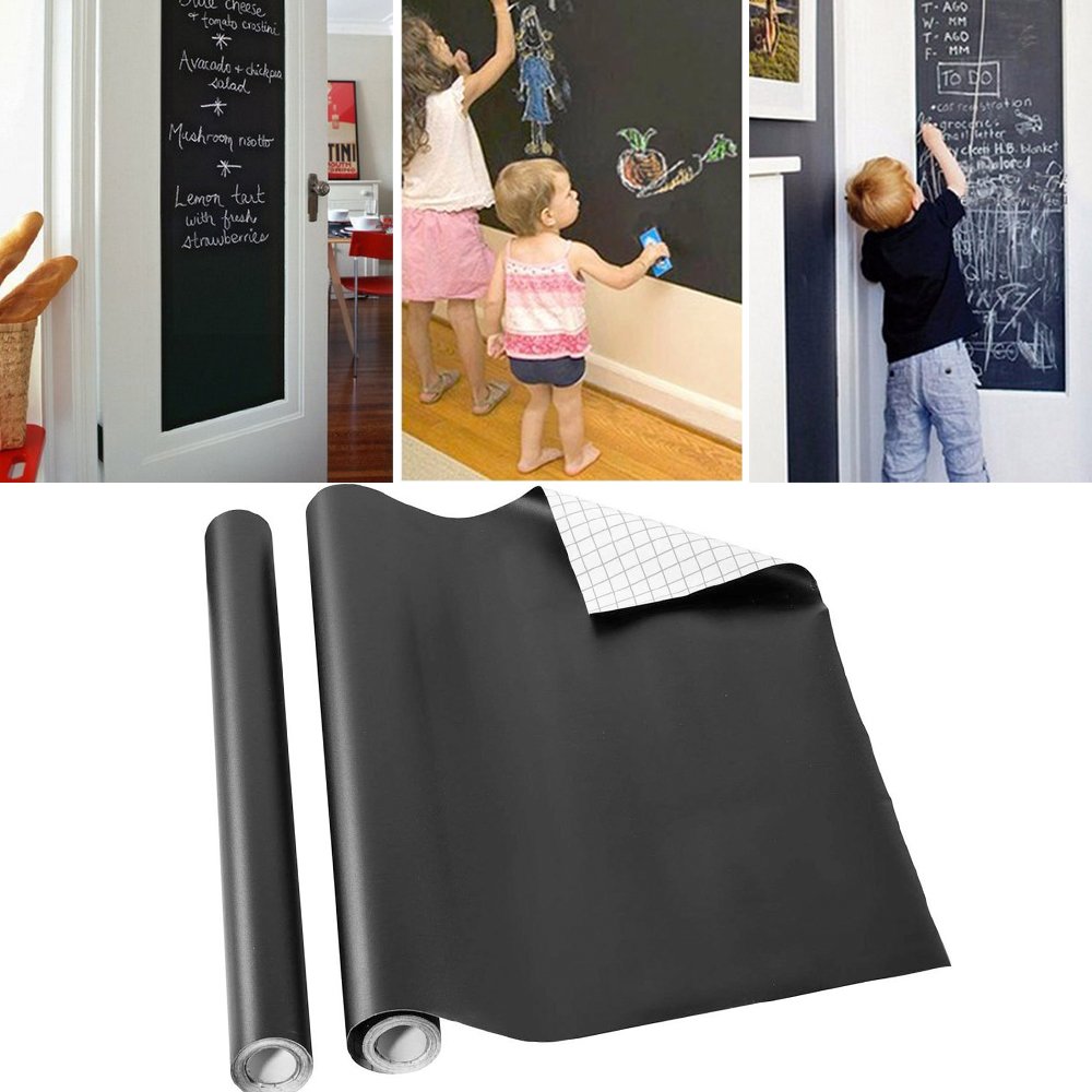 Large Blackboard Vinyl Sheet, Chalkboard Wall Sticker, PVC Wall Decal