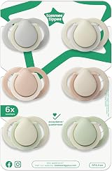 Tommee Tippee Newborn Soothers 0-2 Months Pack of 6 Muted Colours Matte view 2