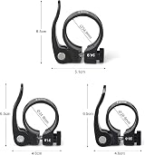 PLATT Bike Seat Post Clamp Aluminium Quick Release 28.6mm 31.8mm 34.9mm view 2