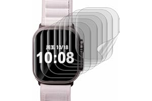 HARFINGTON 8Pcs Watch Screen Protectors 42mm x 35mm Rectangle Upgrade Sensitive Flexible TPU Anti-peeping No-Bubbles Anti-Scr