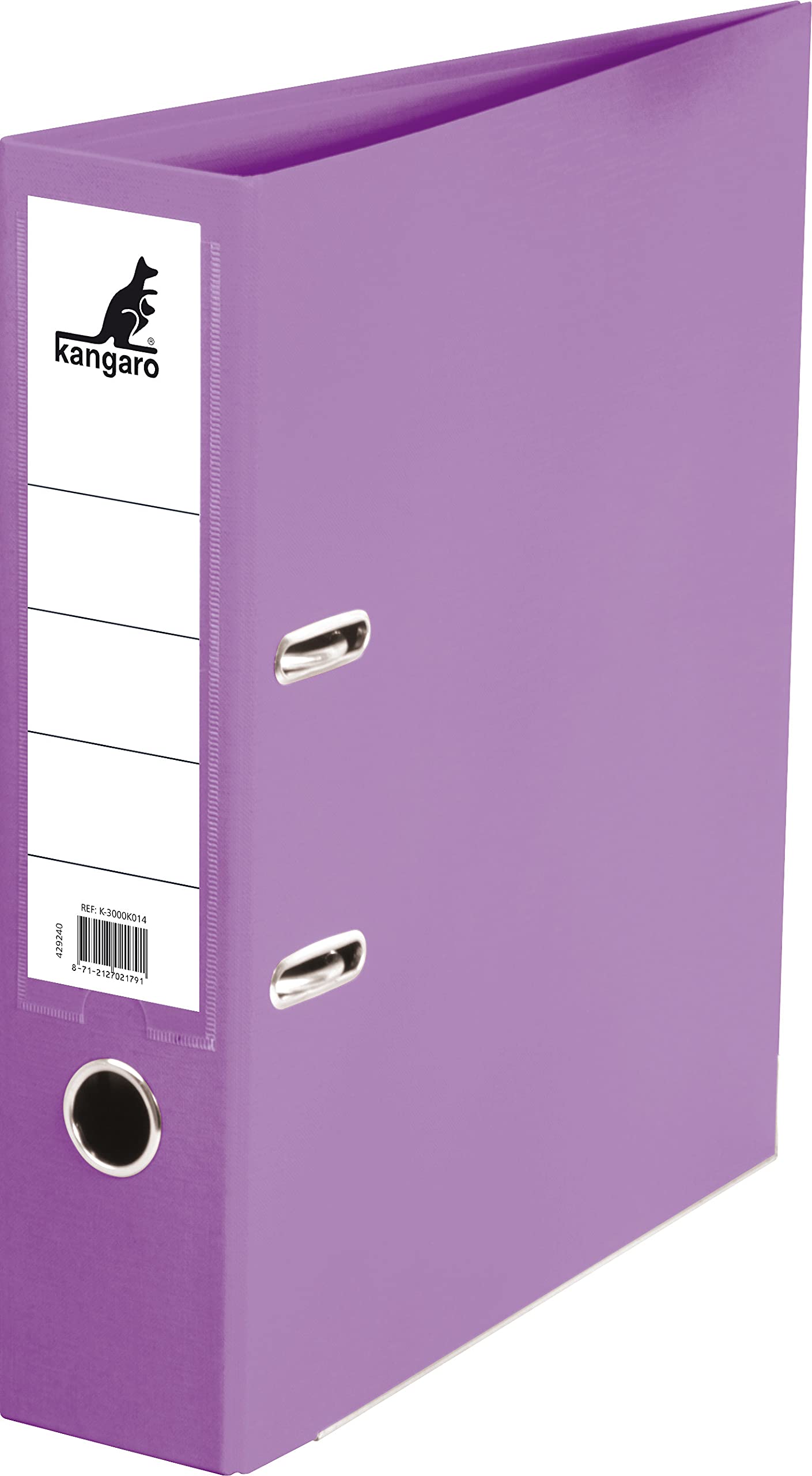 Kangaro Purple A4 2-Hole 7.5cm PP/PP Folder — image 1
