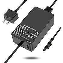 Laptop charger for Microsoft Surface and Windows laptops.