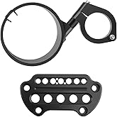 maXpeedingrods Side Mount Instrument Bracket &amp; Speedometer Relocation Cover | for Harley Sportster 1993-2020 XL883 XL1200, Black