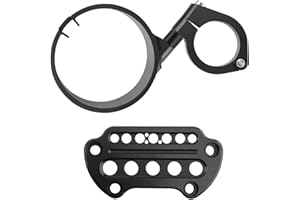 maXpeedingrods Side Mount Instrument Bracket & Speedometer Relocation Cover for Harley Sportster XL883 XL1200 1993-2020, Black